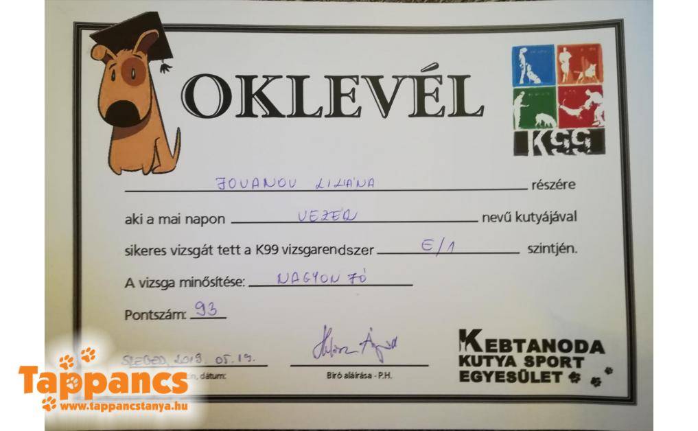 Oklevél